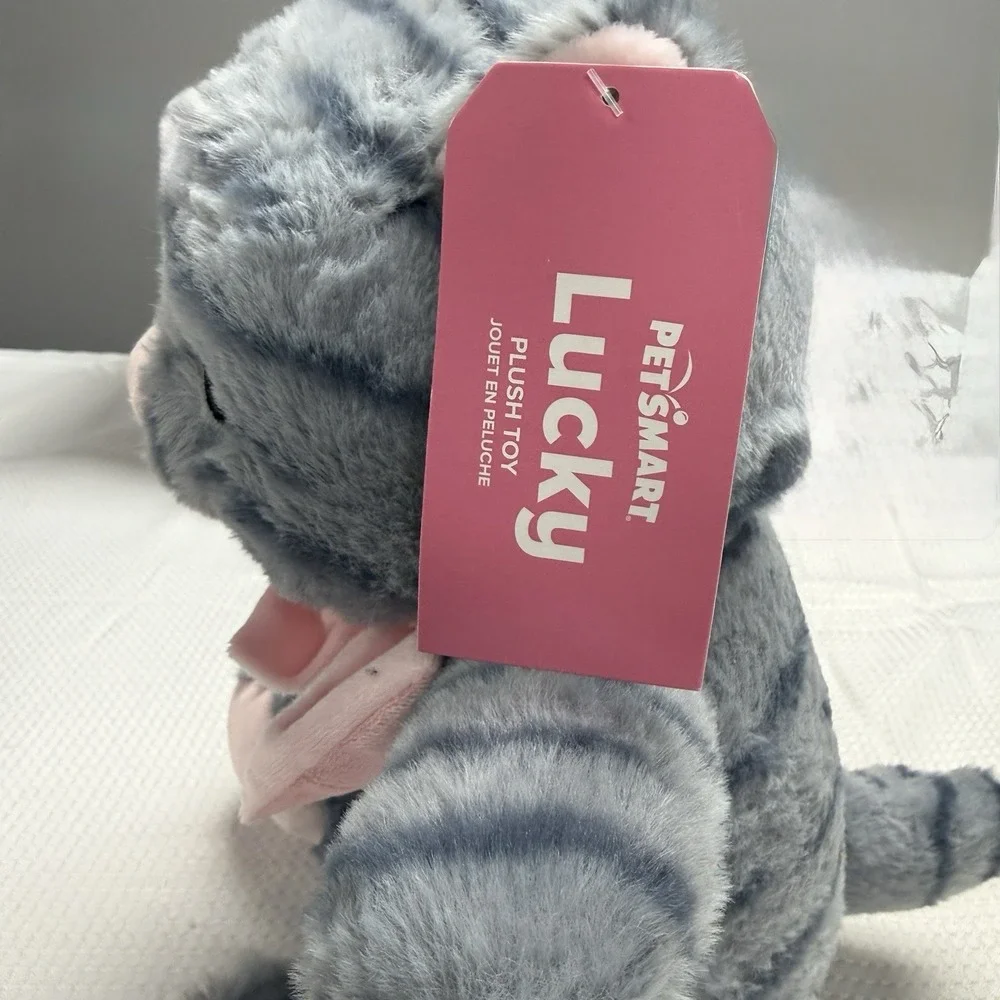 NEW Petsmart 2026 Lucky Cat Plush Stuffed Pet Toy‎ Dog Squeaker Chew